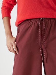 Hush Purple Technical Melissa Wide Leg Cropped Trousers - Image 4 of 5