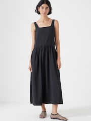 Hush Black Square Neckline Midi Ballerina Dress - Image 1 of 5