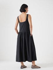 Hush Black Square Neckline Midi Ballerina Dress - Image 3 of 5