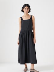Hush Black Square Neckline Midi Ballerina Dress - Image 5 of 5