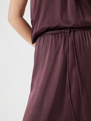 Marrón - Hush Satin Maxi Skirt - Imagen 4 de 6