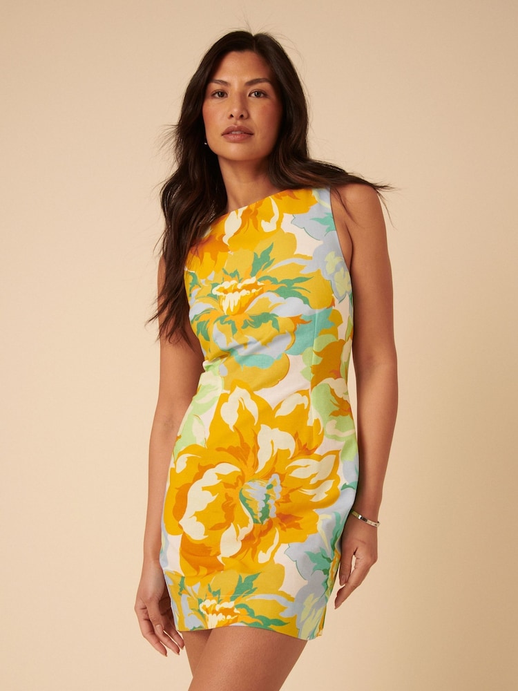 Nobodys Child Blue Mini Freya Camille Blooms Dress - Image 1 of 5