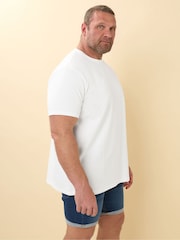 BadRhino Big & Tall Natural Lesley Textured 100% Cotton T-Shirt - Image 2 of 6