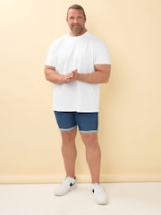 BadRhino Big & Tall Natural Lesley Textured 100% Cotton T-Shirt - Image 4 of 6