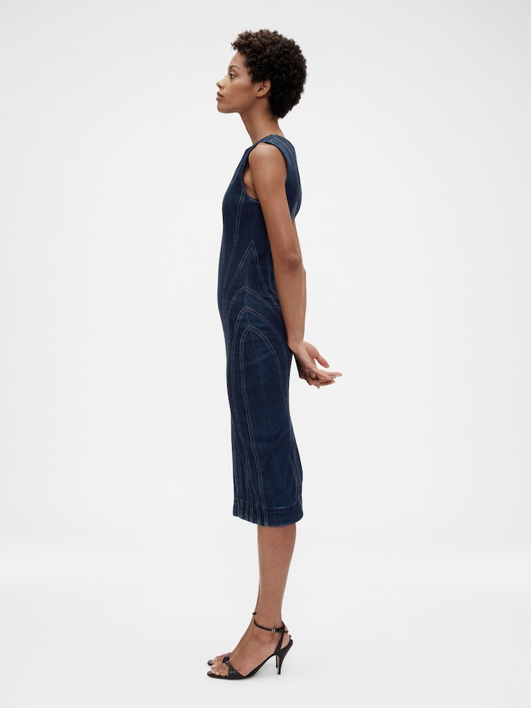 gapstudio seamed denim dress GapStudio Seamed Denim Dress