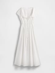 GapStudio White Poplin Maxi Shirt Dress - Image 7 of 7
