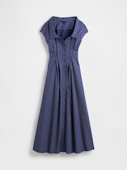 GapStudio Blue Dot Poplin Maxi Shirt Dress - Image 7 of 7