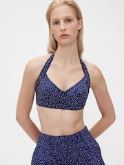 GapStudio Blue Dot Poplin Bralette - Image 1 of 7