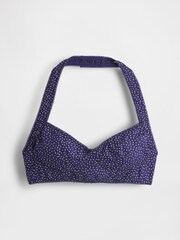 GapStudio Blue Dot Poplin Bralette - Image 6 of 7