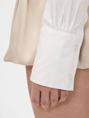 GapStudio White Poplin Cropped Shirt - Image 5 of 7