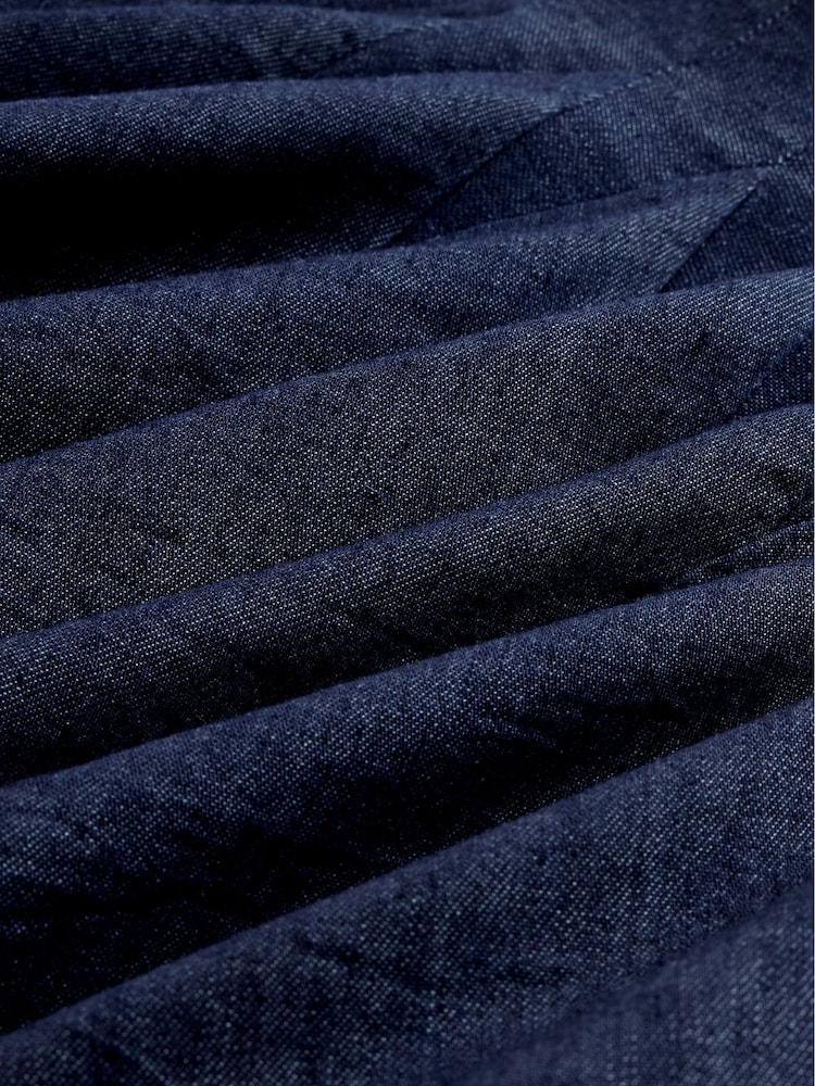 GapStudio Dark Wash Blue Pleated Denim Mini Skirt - Image 6 of 6