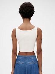 GapStudio White Knit Corset Top - Image 2 of 7