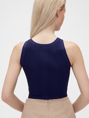 GapStudio Navy/Blue Rib Tank Top - Image 2 of 4