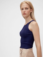 GapStudio Navy/Blue Rib Tank Top - Image 3 of 4