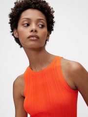 GapStudio Orange Rib Tank Top - Image 4 of 5