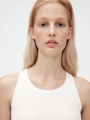 GapStudio White Rib Tank Top - Image 4 of 5