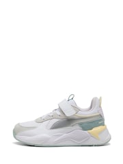 Puma White Girls RS-X Metallic Alternative Closure+ Sneakers - Image 2 of 6