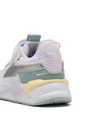 Puma White Girls RS-X Metallic Alternative Closure+ Sneakers - Image 6 of 6