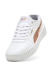 Puma White Kids Youth Carina 3.0 Animal Sneakers - Image 5 of 6
