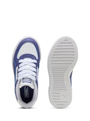 Puma Chalk White Girls CA Pro Classic Trainers - Image 4 of 6