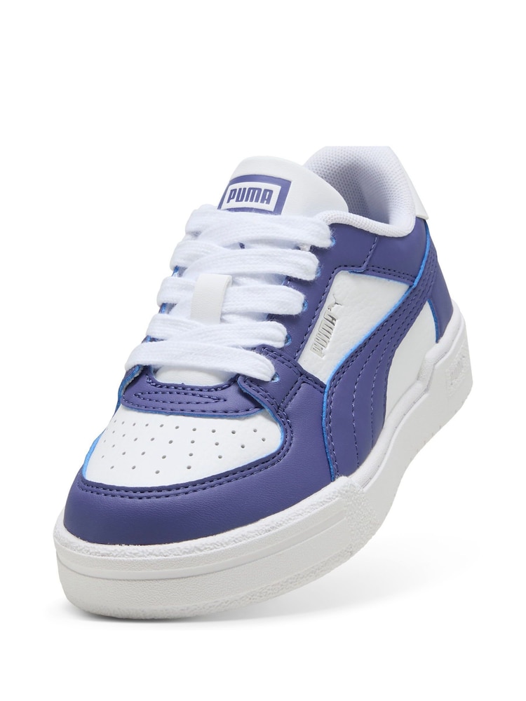 Puma Chalk White Girls CA Pro Classic Trainers - Image 5 of 6
