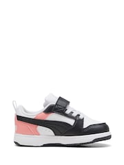 Kredasto bela - Športni copati Puma dekleta Toddlers Rebound V6 Lo - Slika 1 iz 6