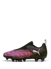 Puma Black Kids Youth FUTURE 8 MATCH LL FG/AG Football Boots - Image 2 of 6