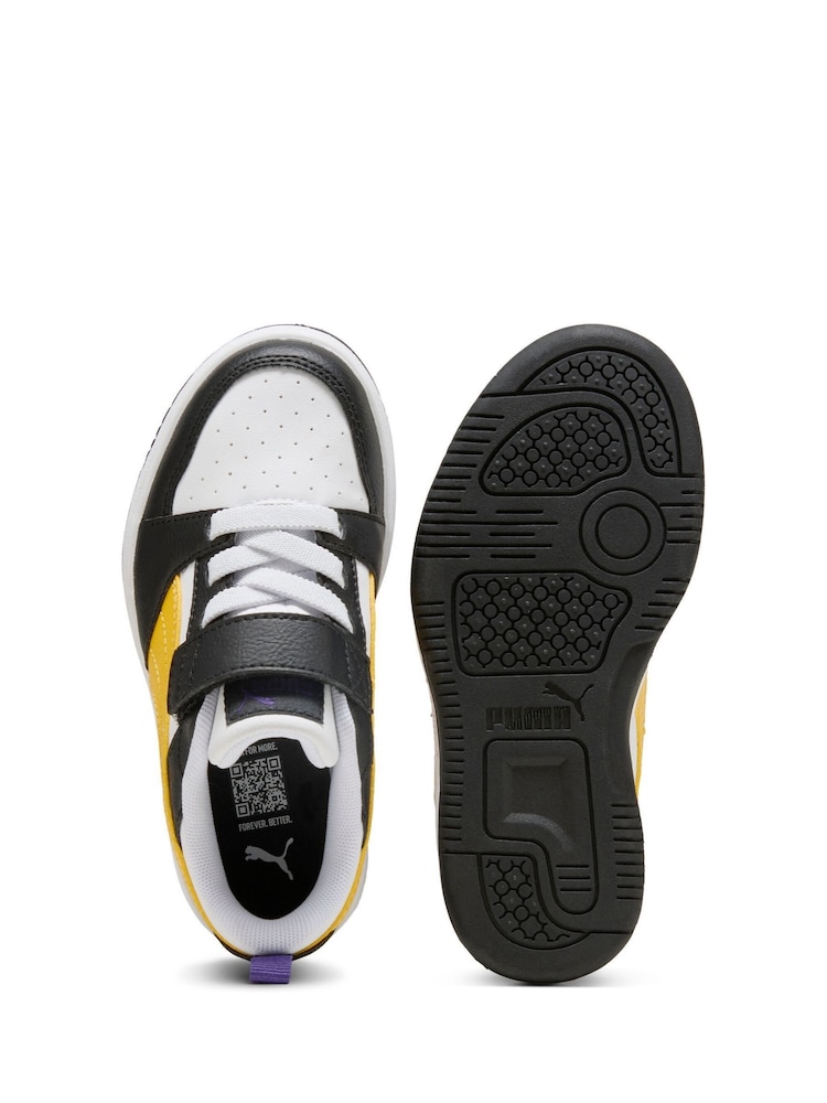 črna - Športni copati Puma Kids Rebound V6 Lo - Slika 6 iz 6
