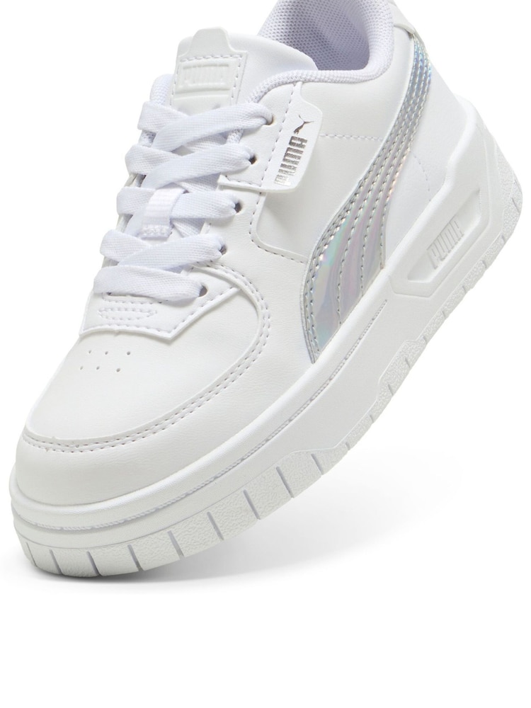 Puma White Kids Cali Dream Iridescent Sneakers - Image 6 of 6