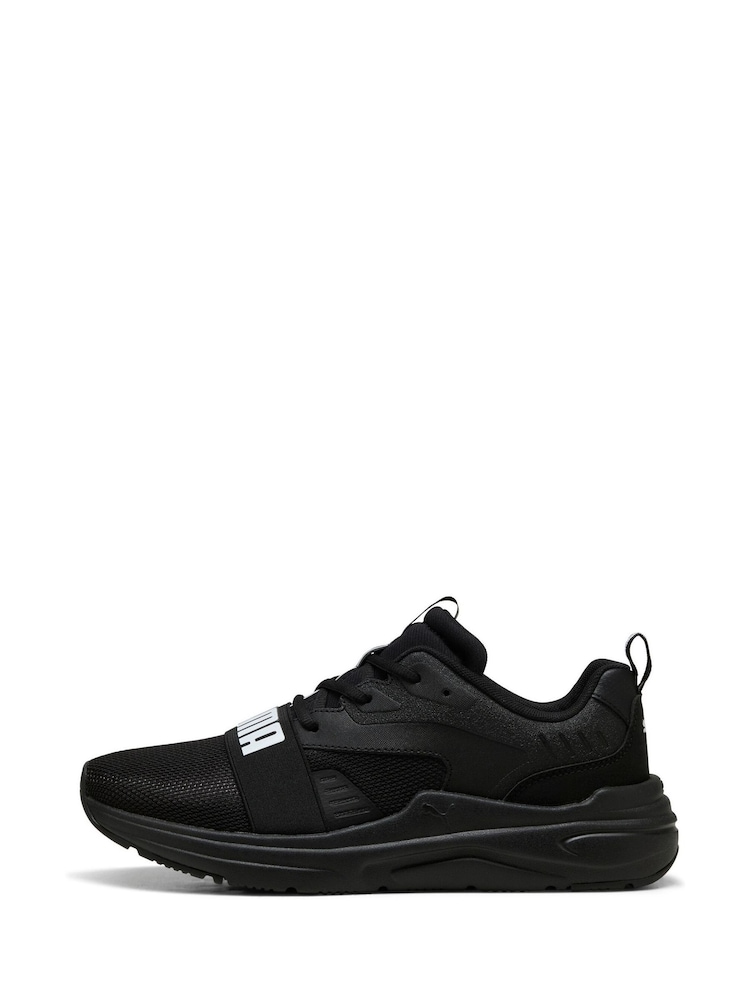 Puma Black Mens SOFTRIDE Wired 2 Sneakers - Image 2 of 6