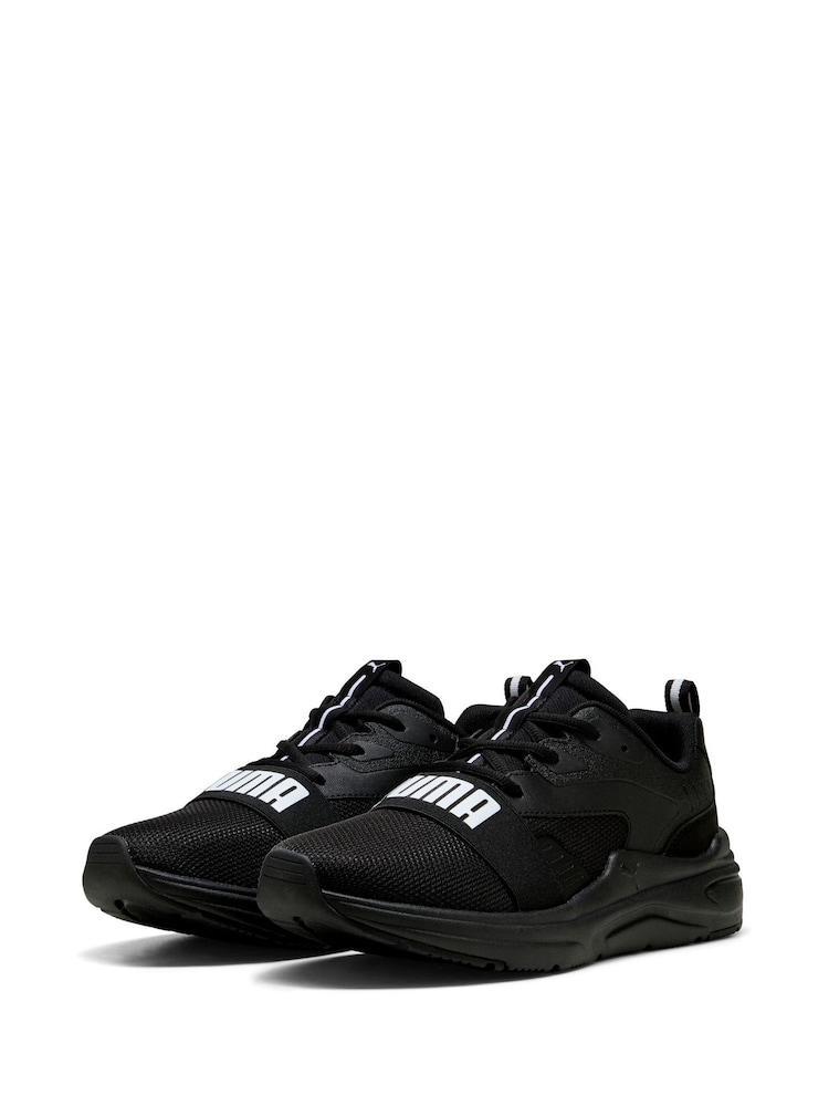 Puma Black Mens SOFTRIDE Wired 2 Sneakers - Image 3 of 6