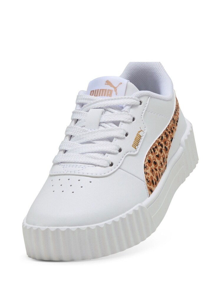 Puma White Kids Carina 3.0 Animal Sneakers - Image 5 of 6