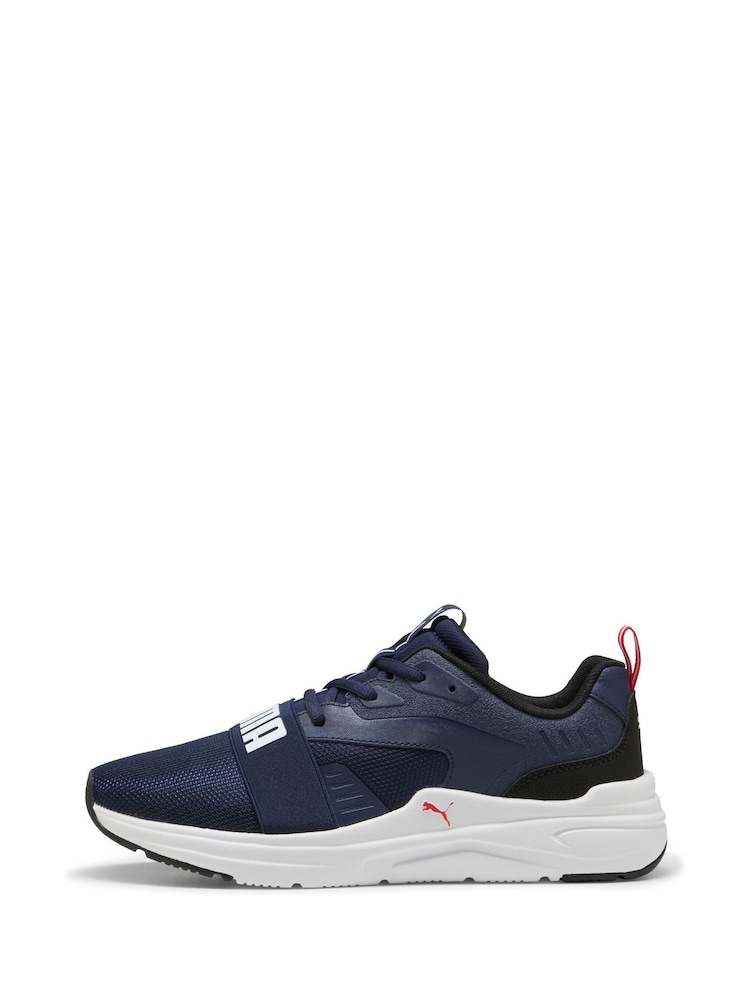 Puma Blue Mens SOFTRIDE Wired 2 Sneakers - Image 2 of 6
