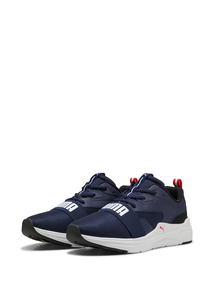 Puma Blue Mens SOFTRIDE Wired 2 Sneakers - Image 3 of 6