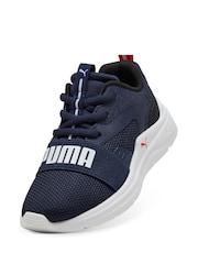 Puma Blue Kids Soft Wired 2 Sneakers - Image 4 of 6