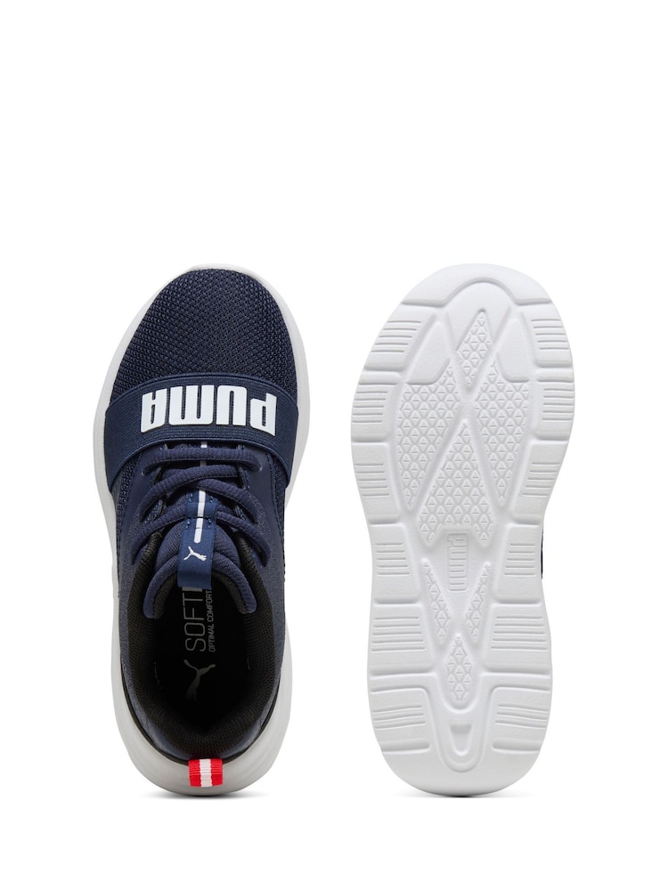 Puma Blue Kids Soft Wired 2 Sneakers - Image 5 of 6
