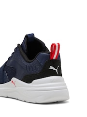 Puma Blue Kids Soft Wired 2 Sneakers - Image 6 of 6