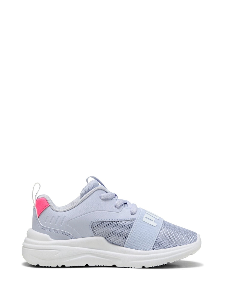 Puma Light Blue Kids Soft Wired 2 Sneakers - Image 1 of 6