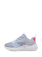 Puma Light Blue Kids Soft Wired 2 Sneakers - Image 2 of 6