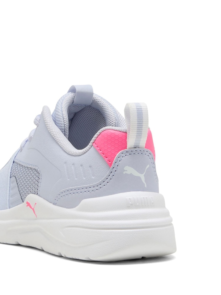 Puma Light Blue Kids Soft Wired 2 Sneakers - Image 6 of 6