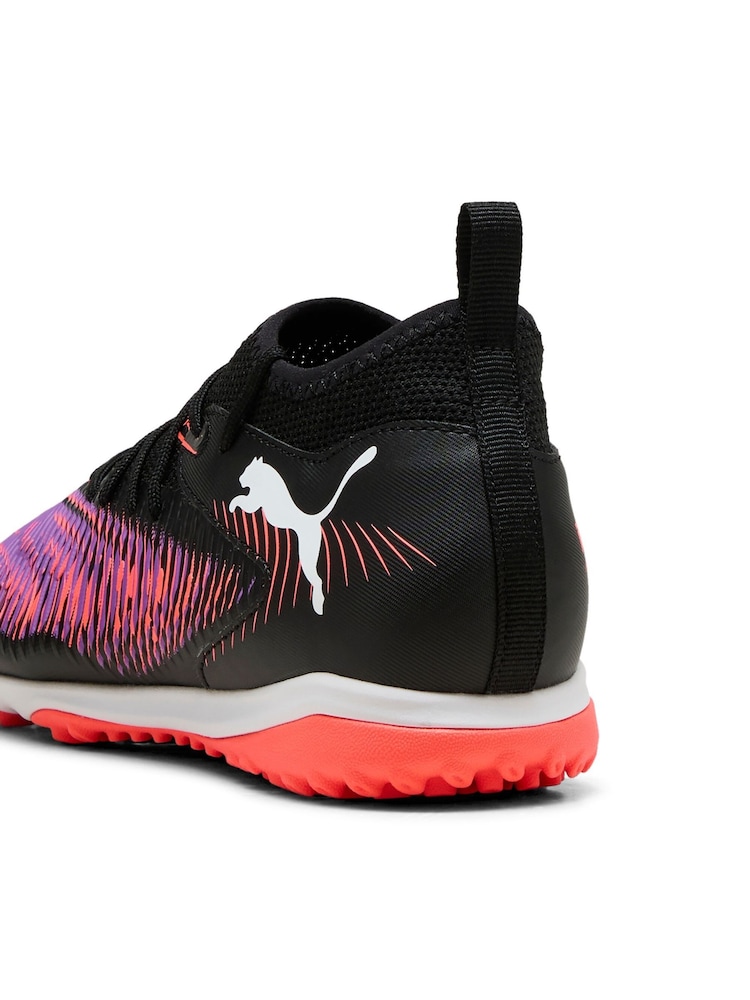 Puma Black Kids Youth FUTURE 8 MATCH TT Mid Football Boots - Image 6 of 6