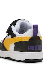 Puma Black Girls Toddlers Rebound V6 Lo Sneakers - Image 2 of 6