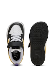 Puma Black Girls Toddlers Rebound V6 Lo Sneakers - Image 5 of 6
