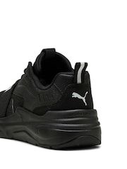 Puma Black Kids Youth Softride Wired 2 Sneakers - Image 2 of 6