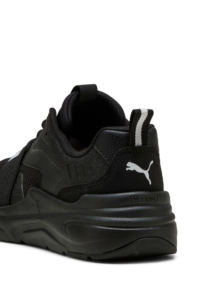 Puma Black Kids Youth Softride Wired 2 Sneakers - Image 2 of 6