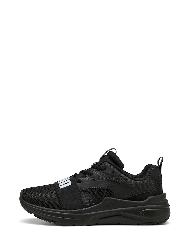 Buy Puma Black Kids Youth Softride Wired Sneakers from the Next