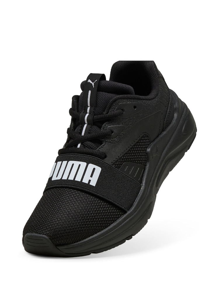 Puma Black Kids Youth Softride Wired 2 Sneakers - Image 6 of 6