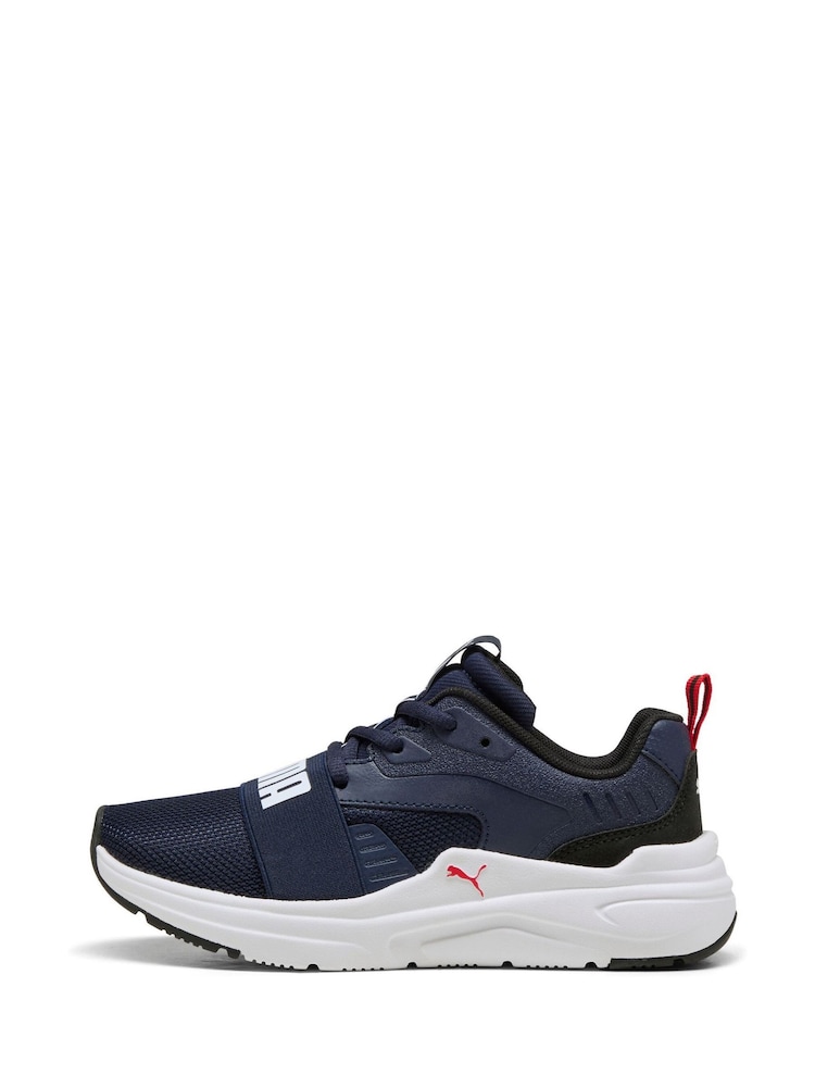 Puma Blue Kids Youth Softride Wired 2 Sneakers - Image 2 of 6