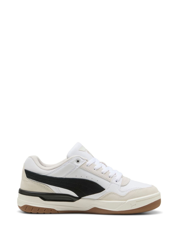 Puma White Rebound Retro Sneakers - Image 1 of 6