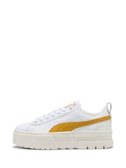 Blanco tiz - Puma Womens Mayze Lux Sneakers - Imagen 2 de 6